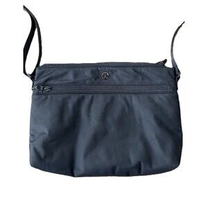 Lululemon Black Nylon Crossbody Bag - Sleek Travel & Athleisure Purse